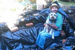 Pond in the making by David Durant and canine assistant