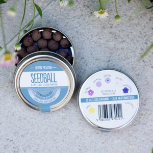 Seedball seed bomb urban meadow mix tin