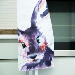 Kate-Moby-Inky-hare-apron-on-cooker