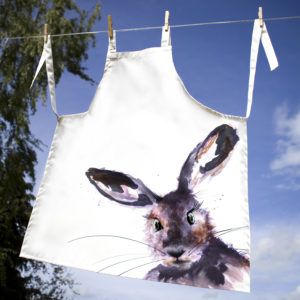 Kate-Moby-Inky-hare-apron-on washing line