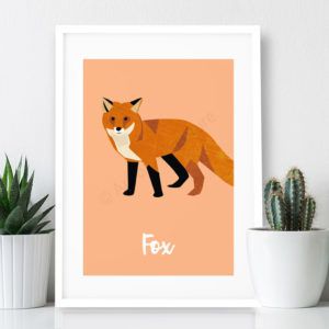 Art of Design Fox poster print