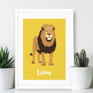 Art of Design Lion poster print