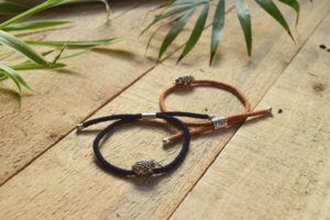 Hedgehog bracelets brown and black PTES