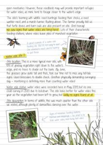 Water vole appeal notes from the field