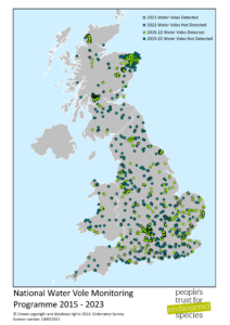 2023-Water Vole-Campaign-Map. People's Trust for Endangered Species