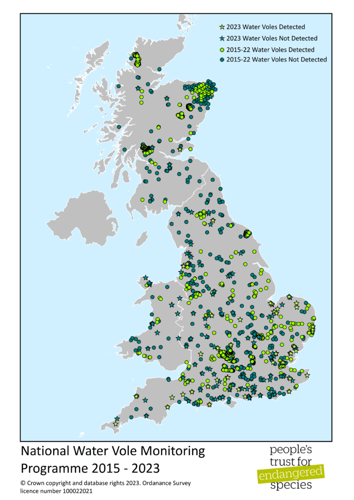 National Water Vole Monitoring Programme 2015-2023