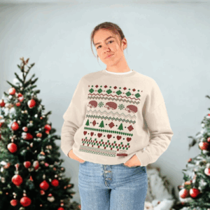 Hedgehog Womens Christmas Jumper - People's Trust for Endangered Species